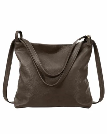 Borsa Zaino Donna in Vera Pelle Martellata Made in Italy.