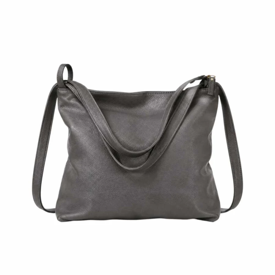 Borsa Zaino Donna in Vera Pelle Martellata Made in Italy.