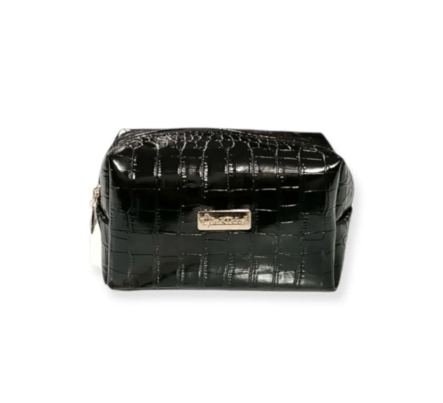 Trousse Donna Le Kikke in Vernice Effetto Coccodrillo.