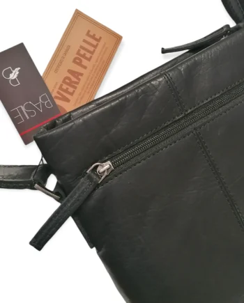 Borsa Tracolla Uomo Basile in Vera Pelle Effetto Vintage.