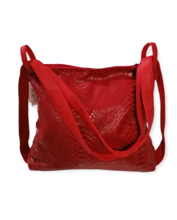 Borsa Zaino Donna in Similpelle Effetto Pitone.