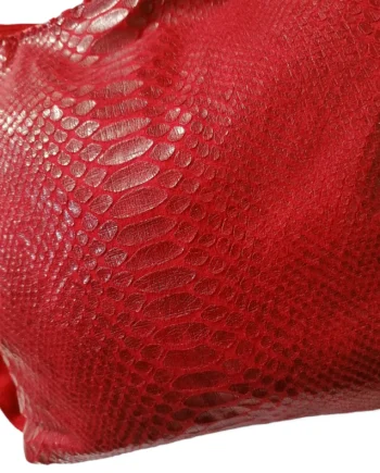 Borsa Zaino Donna in Similpelle Effetto Pitone.