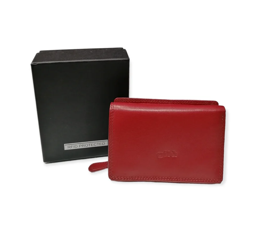 Mini Wallet Donna Rettangolare Gilù RFID Protected in Pelle