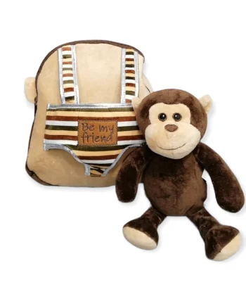 Zainetto Morbido Perletti Toys con Peluche