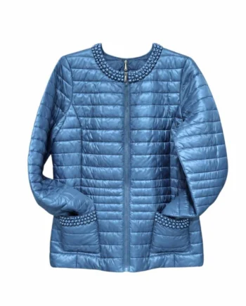Piumino Donna 100 Grammi con Perle e Strass.