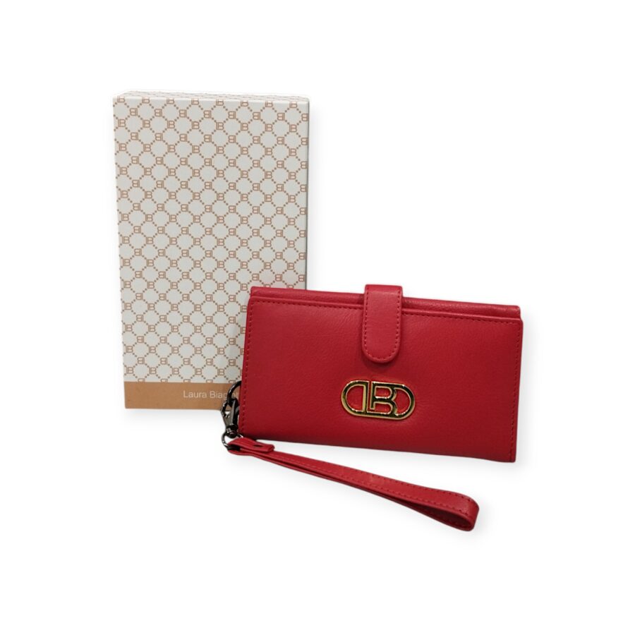 Portafoglio Pochette Donna Laura Biagiotti in Vera Pelle RFID.