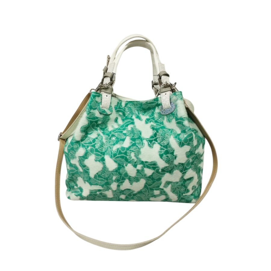Borsa Patchwork Secchiello Donna in Vera Pelle Made in Italy.