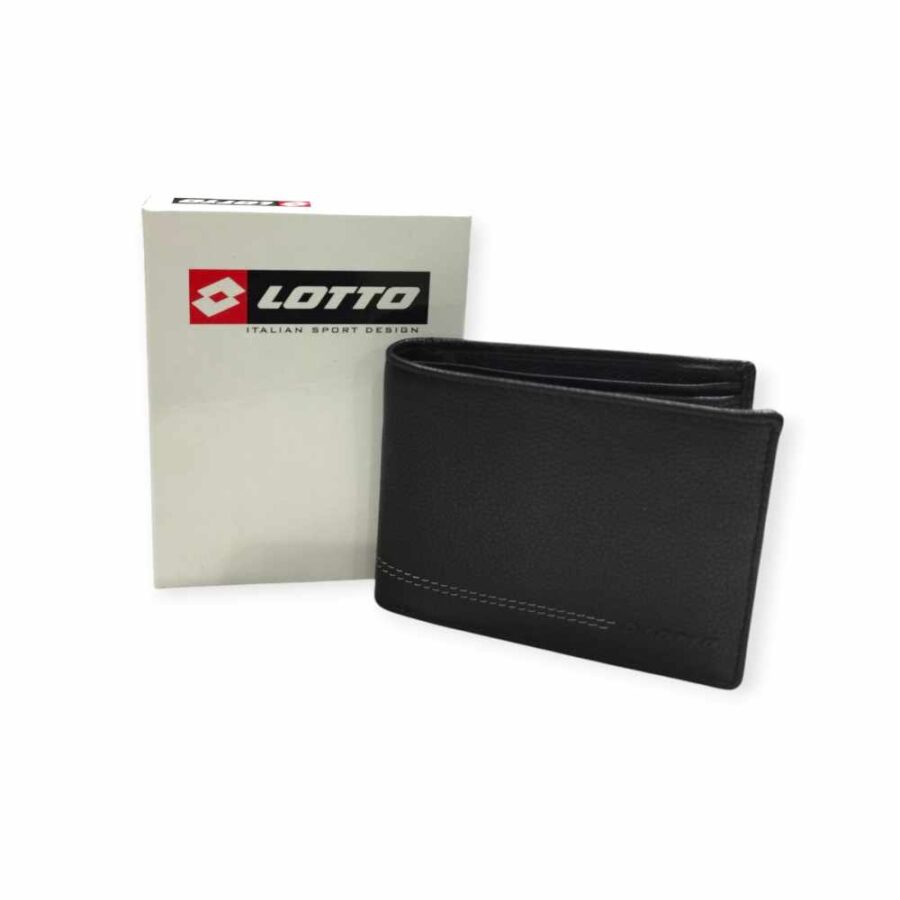 Portafoglio Uomo Lotto in Vera Pelle Martellata con impuntura.