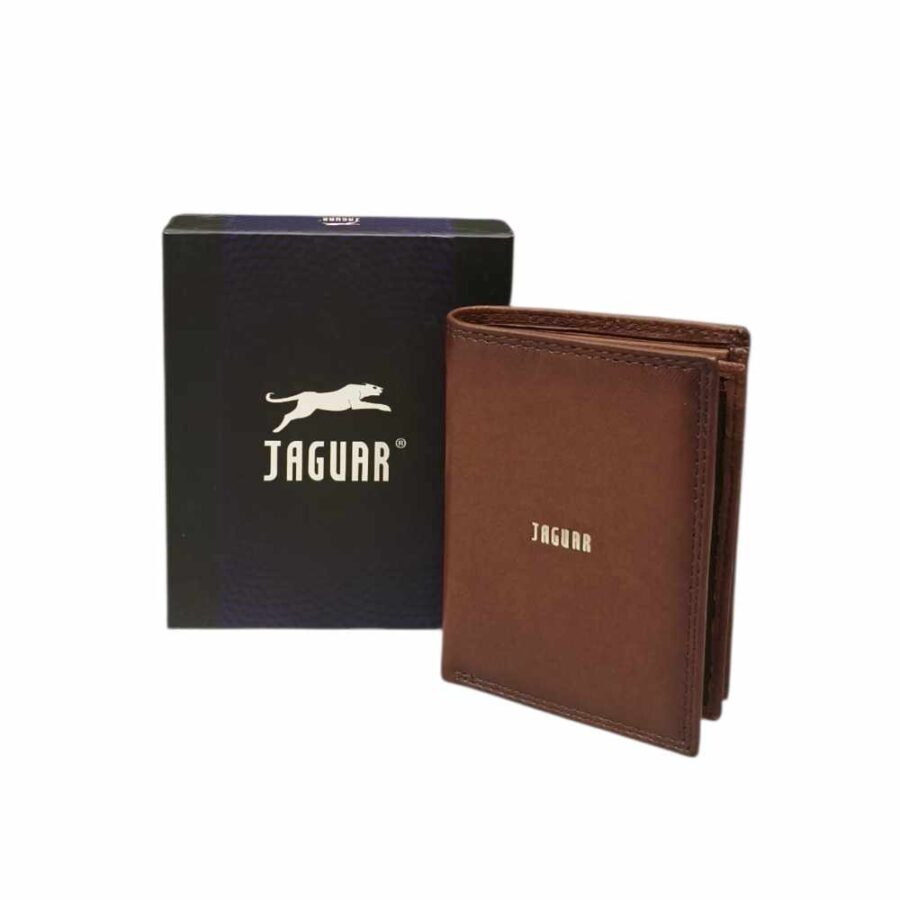 Mini Portafoglio Uomo Jaguar in Vera Pelle.
