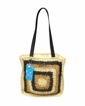 Borsa Shopper Donna Boho Chic in Carta Tessile.
