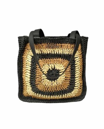 Borsa Shopper Donna Boho Chic in Carta Tessile.