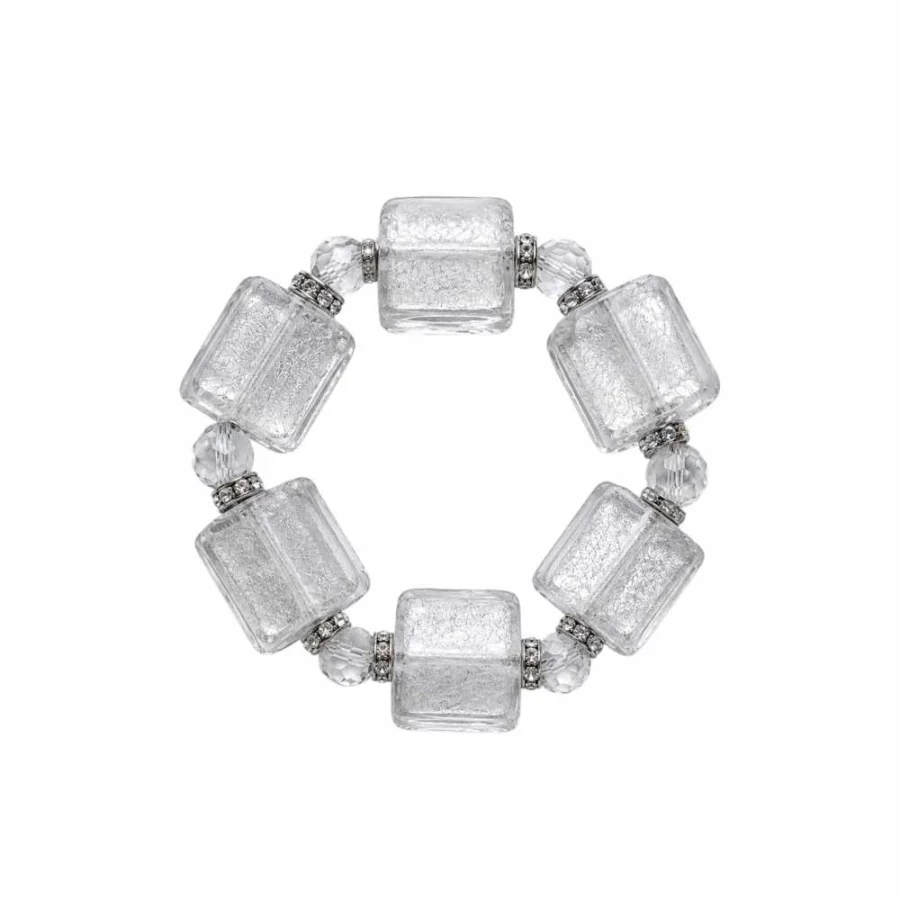 Bracciale Elastico Donna in Vetro di Murano.