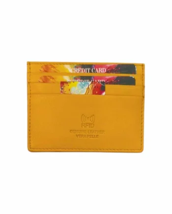 Portacarte RFID in Vera Pelle Gilù Compatto e Sottile.