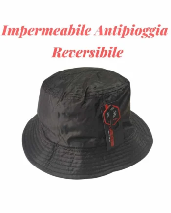 Cappello Bucket Unisex Mess Impermeabile e Pile.