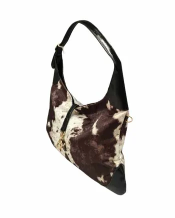 Borsa Hobo Bag Donna Effetto Cavallino Fantasia Muccata.