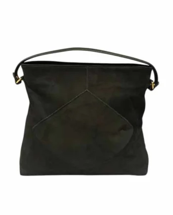 Borsa Hobo Bag Donna Effetto Alcantara con Rombo.