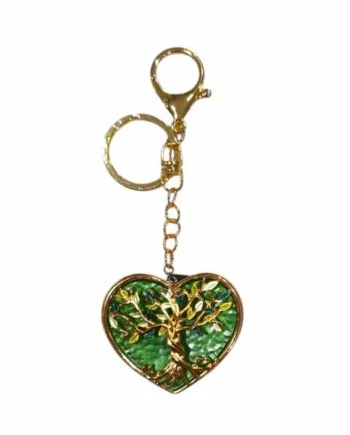 Gancio Portaborse da Tavolo a Cuore Albero della Vita Gold.
