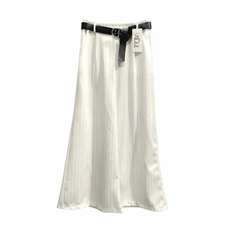 Pantaloni Larghi Donna Gessati.