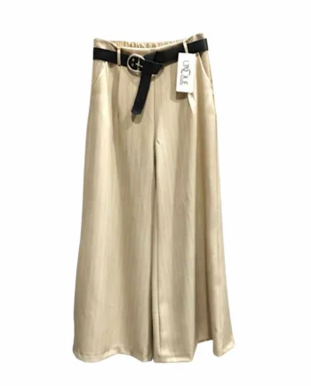 Pantaloni Larghi Donna Gessati.