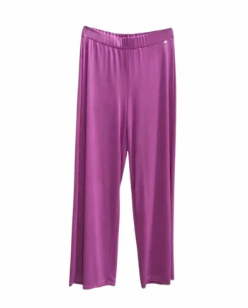 Pantaloni a Palazzo Donna Giada Rubino in Tinta Unita.