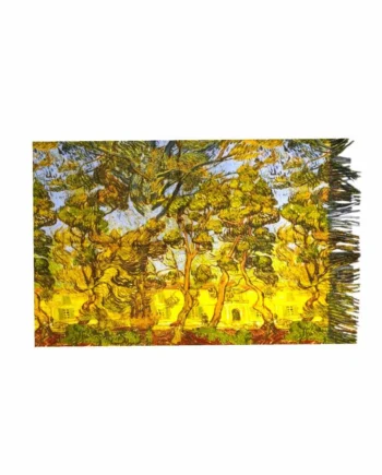 Sciarpa Donna Invernale in Misto Viscosa con Dipinto Van Gogh.