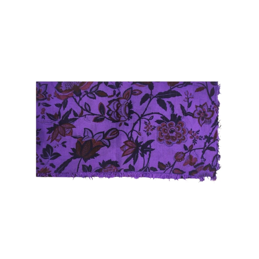 Sciarpa Donna Made in Italy Bambù Fantasia Floreale Damascata.