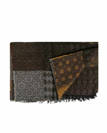 Sciarpa Uomo Invernale Made in Italy Jacquard Patchwork.